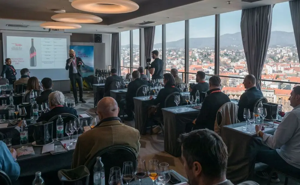 Masterclass austrijskih vina koji je vodila Manuela Plohl na događanju Austrian Wine Meets Croatia.