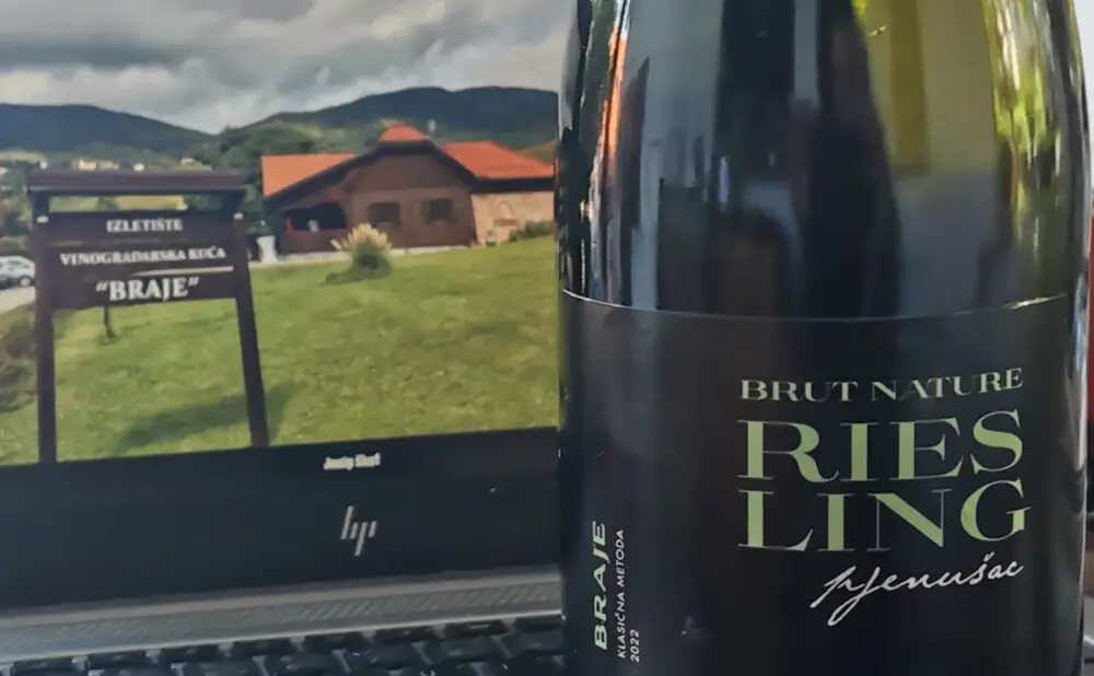 Obitelj Braje iz Lokošina dola proizvodi pjenušac od rajnskog rizlinga klasičnom metodom.