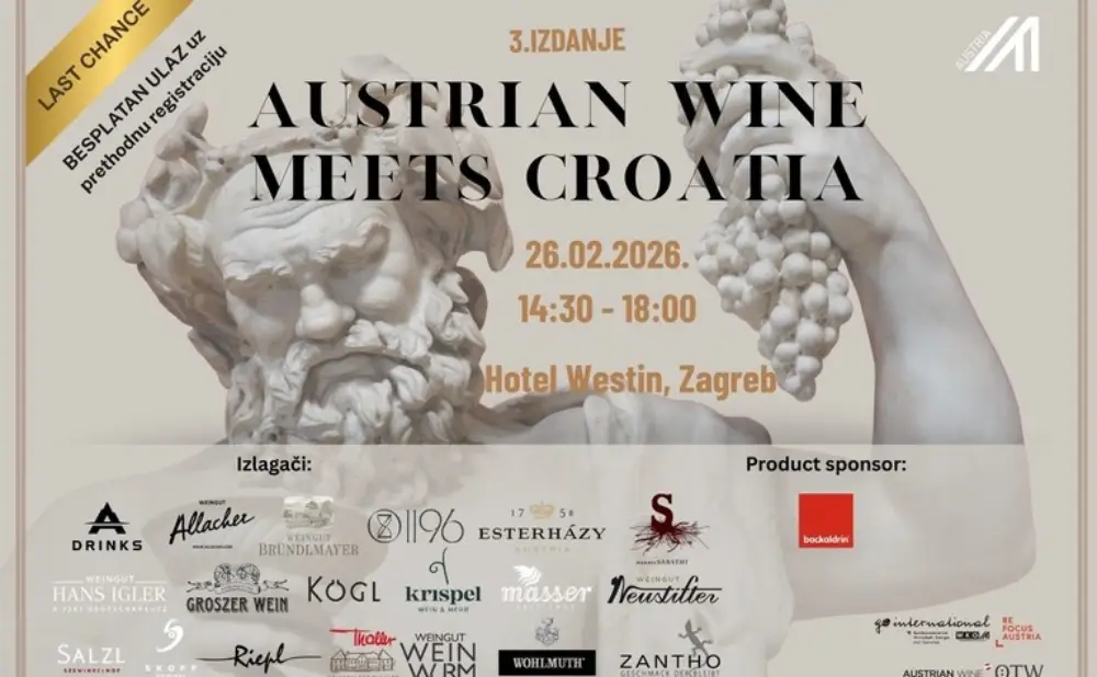 Bezalkoholna vina i pjenušci brenda Thezero predstavljeni na Austrian Wine Meets Croatia u hotelu Westin Zagreb.