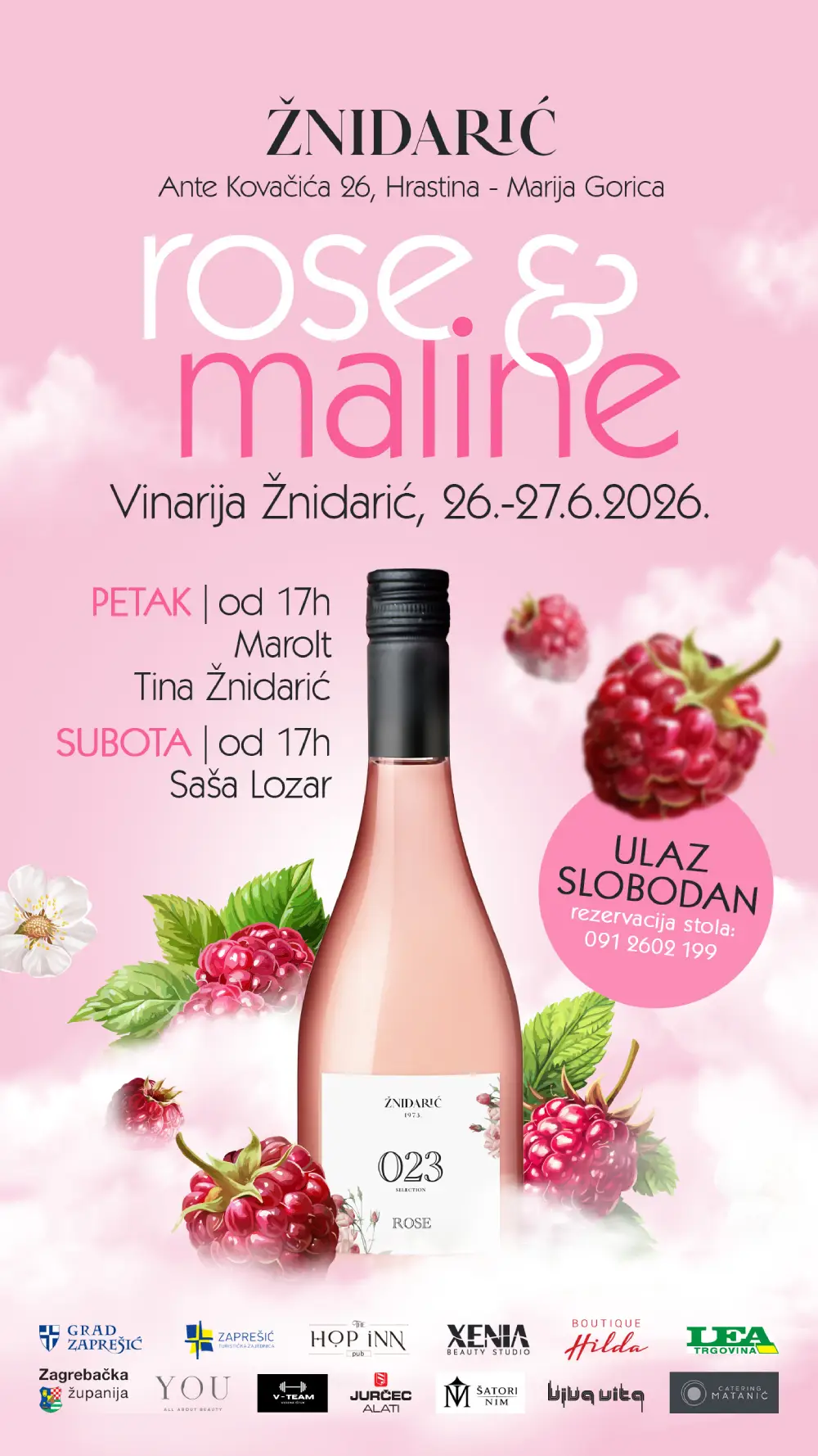 Rosé & Maline at Winery Žnidarić