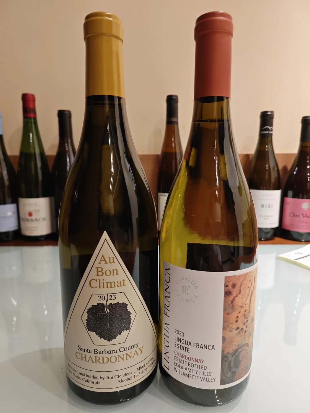 Au Bon Climat i Lingua Franca chardonnay