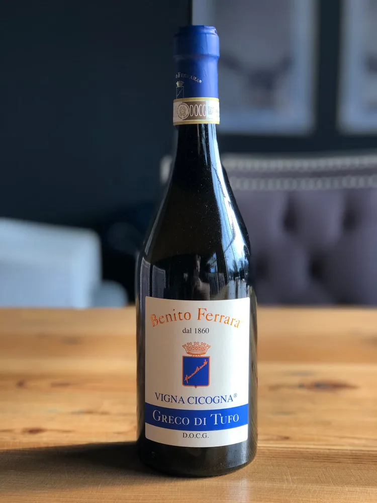 Boca vina Benito Ferrara Vigna Cicogna Greco di Tufo