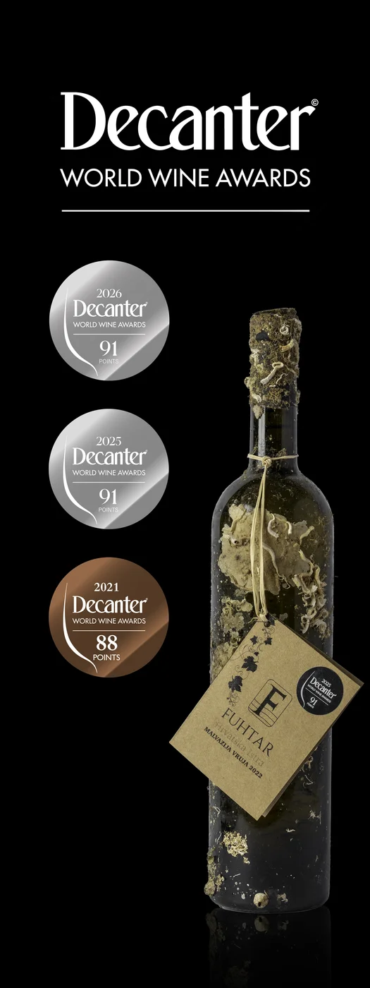 Malvazija Vruja s medaljama Decanter World Wine Awards 2021., 2025. i 2026.