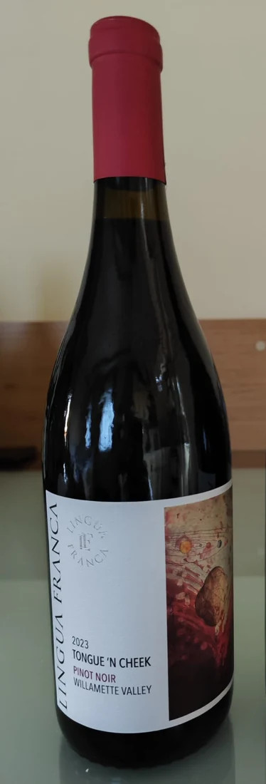 Boca Lingua Franca Tongue 'n Cheek Pinot Noir iz doline Willamette