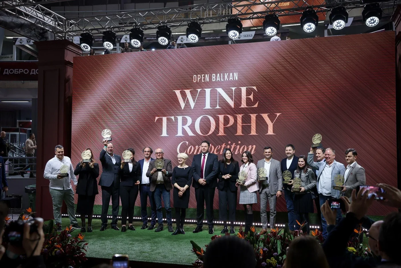 Dobitnici nagrada na pozornici Open Balkan Wine Trophy Competition